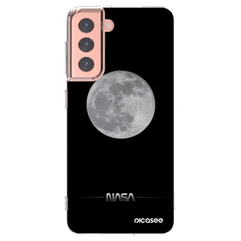 Picasee silikonska prozirna maskica za Samsung Galaxy S21 5G G991B - Moon Minimal