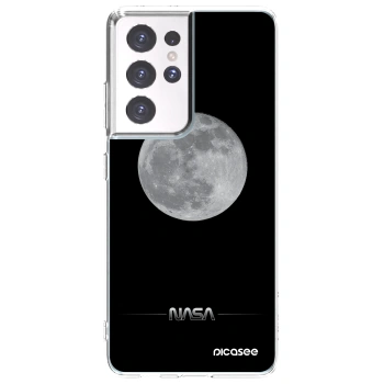 Picasee silikonska prozirna maskica za Samsung Galaxy S21 Ultra 5G G998B - Moon Minimal