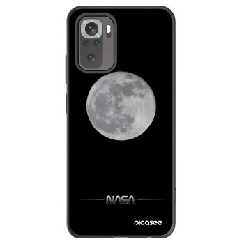Picasee crna silikonska maskica za Xiaomi Redmi Note 10 - Moon Minimal