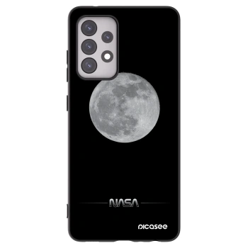 Picasee crna silikonska maskica za Samsung Galaxy A52 5G A525F - Moon Minimal