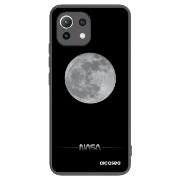 Picasee crna silikonska maskica za Xiaomi Mi 11 Lite - Moon Minimal
