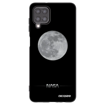 Picasee crna silikonska maskica za Samsung Galaxy M12 M127F - Moon Minimal