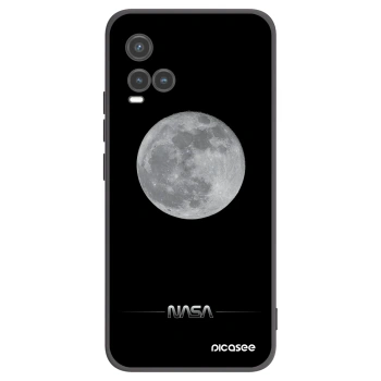 Picasee crna silikonska maskica za Vivo Y33s - Moon Minimal