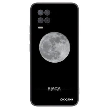 Picasee crna silikonska maskica za Realme 8 5G - Moon Minimal