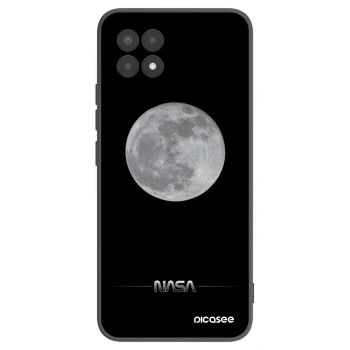 Picasee crna silikonska maskica za Realme 8i - Moon Minimal