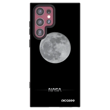 Picasee crna silikonska maskica za Samsung Galaxy S22 Ultra 5G - Moon Minimal