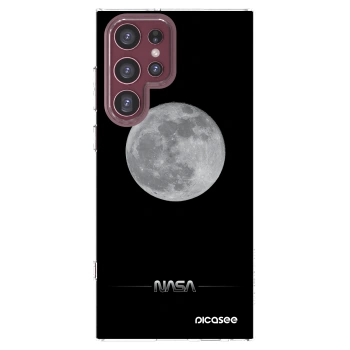 Picasee silikonska prozirna maskica za Samsung Galaxy S22 Ultra 5G - Moon Minimal