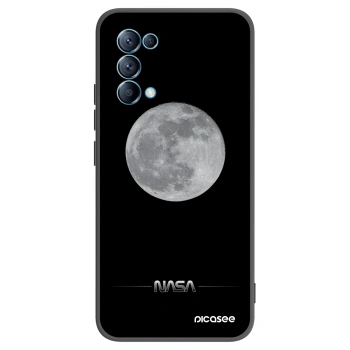 Picasee crna silikonska maskica za OPPO Reno 5 5G - Moon Minimal