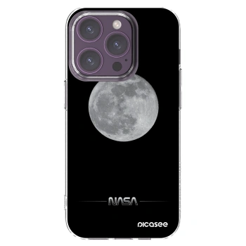 Picasee silikonska prozirna maskica za Apple iPhone 14 Pro - Moon Minimal