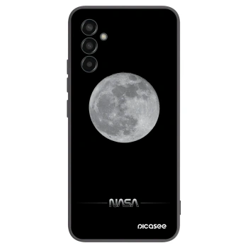Picasee crna silikonska maskica za Samsung Galaxy M13 M135F - Moon Minimal