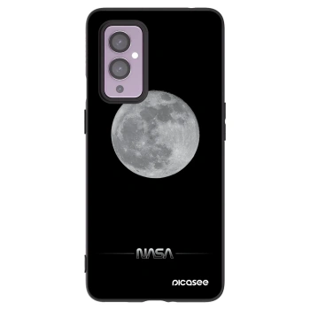 Picasee crna silikonska maskica za OnePlus 9 - Moon Minimal