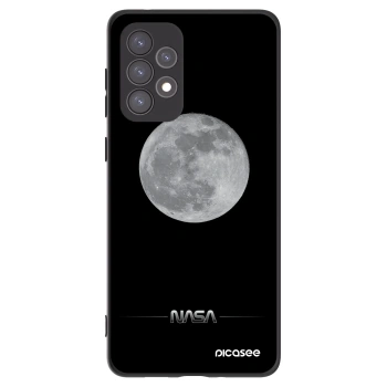 Picasee crna silikonska maskica za Samsung Galaxy A73 5G - Moon Minimal