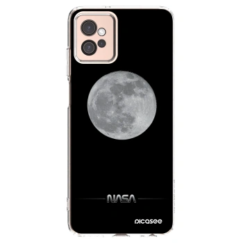 Picasee silikonska prozirna maskica za Motorola Moto G32 - Moon Minimal