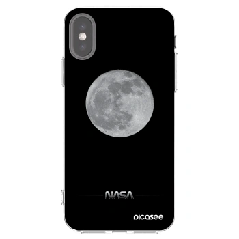 Picasee silikonska prozirna maskica za Apple iPhone X/XS - Moon Minimal