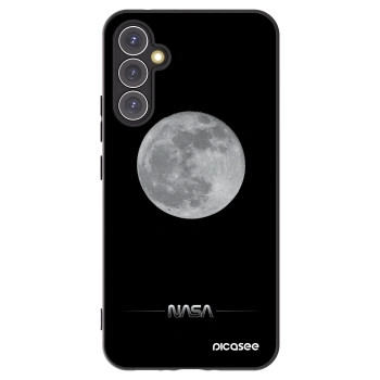 Picasee crna silikonska maskica za Samsung Galaxy A34 5G A346B - Moon Minimal