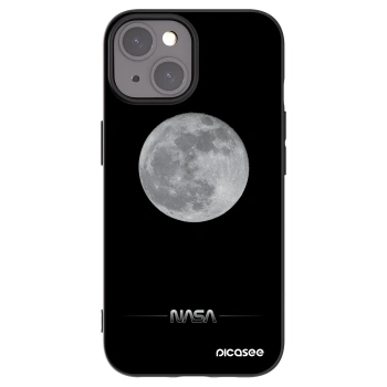 Picasee crna silikonska maskica za Apple iPhone 15 - Moon Minimal