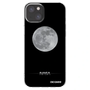 Picasee silikonska prozirna maskica za Apple iPhone 15 Plus - Moon Minimal