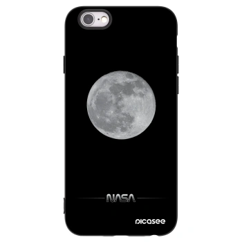 Picasee crna silikonska maskica za Apple iPhone 6/6S - Moon Minimal