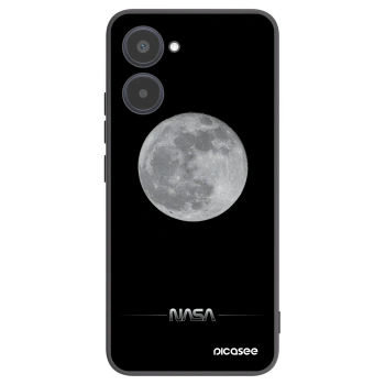 Picasee crna silikonska maskica za Realme 10 4G - Moon Minimal