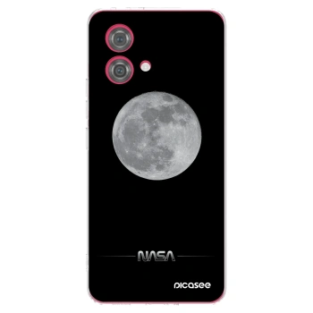 Picasee silikonska prozirna maskica za Motorola Moto G84 5G - Moon Minimal