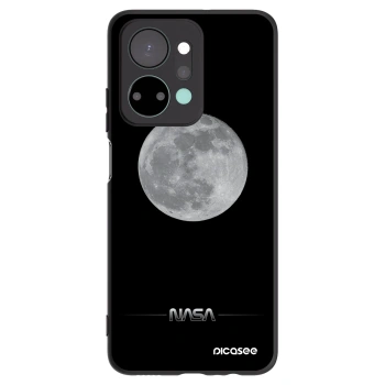 Picasee crna silikonska maskica za Honor X7a - Moon Minimal