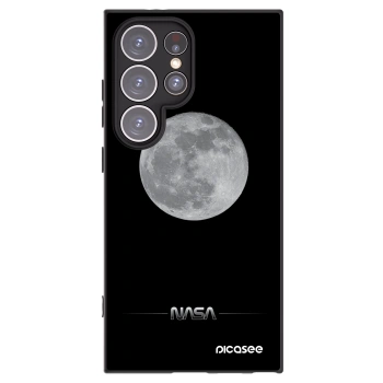 Picasee crna silikonska maskica za Samsung Galaxy S24 Ultra S928B 5G - Moon Minimal