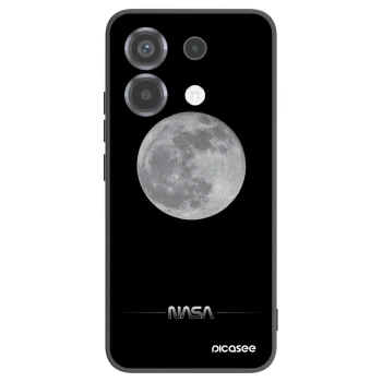 Picasee crna silikonska maskica za Xiaomi Poco X6 - Moon Minimal