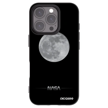 Picasee crna silikonska maskica za Apple iPhone 16 Pro - Moon Minimal