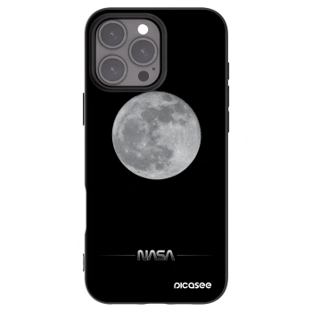 Picasee crna silikonska maskica za Apple iPhone 16 Pro Max - Moon Minimal