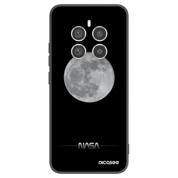 Picasee crna silikonska maskica za Realme 12 Pro 5G - Moon Minimal