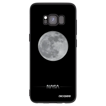 Picasee crna silikonska maskica za Samsung Galaxy S8 G950F - Moon Minimal
