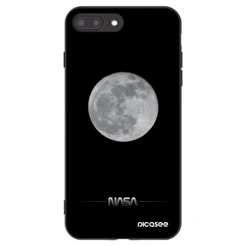 Picasee crna silikonska maskica za Apple iPhone 8 Plus - Moon Minimal