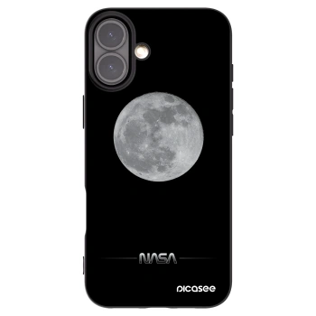 Picasee crna silikonska maskica za Apple iPhone 16 Plus - Moon Minimal
