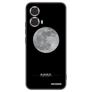 Picasee crna silikonska maskica za Motorola Moto G85 - Moon Minimal