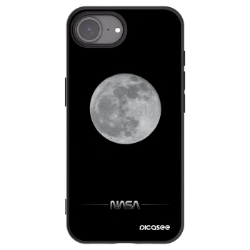 Picasee crna silikonska maskica za Apple iPhone 16e - Moon Minimal