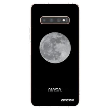Picasee silikonska prozirna maskica za Samsung Galaxy S10 Plus G975 - Moon Minimal