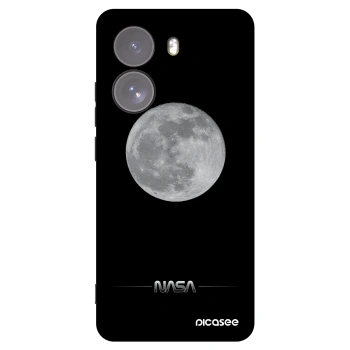 Picasee crna silikonska maskica za Xiaomi Poco X7 - Moon Minimal