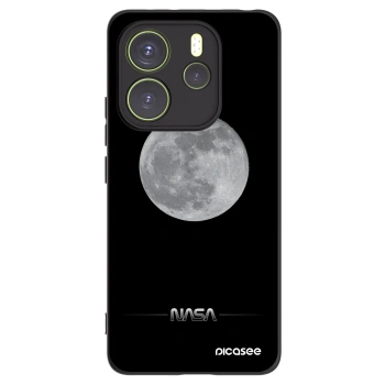 Picasee crna silikonska maskica za Xiaomi Redmi Note 14 4G - Moon Minimal