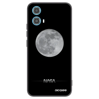 Picasee crna silikonska maskica za Motorola Moto G34 5G - Moon Minimal