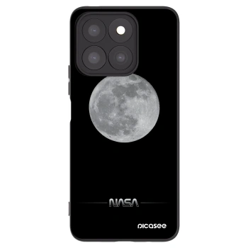 Picasee crna silikonska maskica za Honor X8c - Moon Minimal