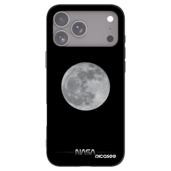 Picasee crna silikonska maskica za Apple iPhone 17 Pro Max - Moon Minimal