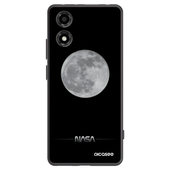 Picasee crna silikonska maskica za Motorola Moto E14 - Moon Minimal