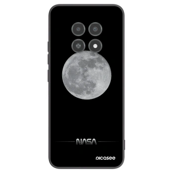 Picasee crna silikonska maskica za Realme 12X - Moon Minimal