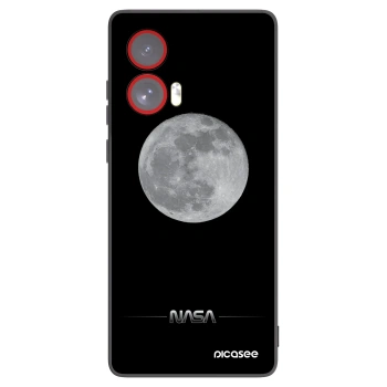 Picasee crna silikonska maskica za Motorola Edge 50 Fusion - Moon Minimal