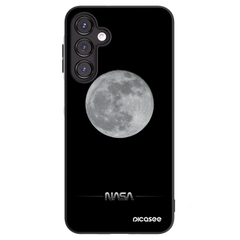 Picasee crna silikonska maskica za Samsung Galaxy A16 4G - Moon Minimal