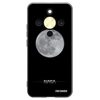 Picasee crna silikonska maskica za Honor Magic8 Lite 5G - Moon Minimal
