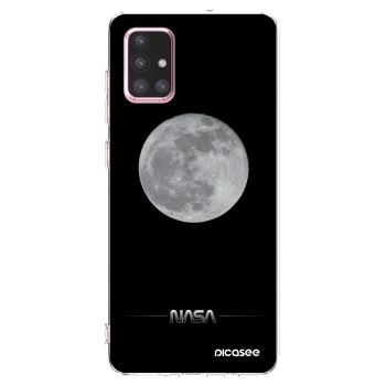 Picasee silikonska prozirna maskica za Samsung Galaxy A71 A715F - Moon Minimal