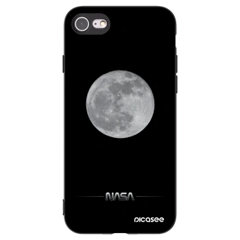 Picasee crna silikonska maskica za Apple iPhone SE 2020 - Moon Minimal
