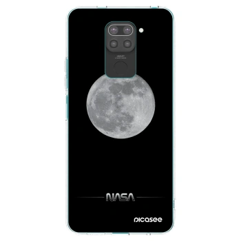 Picasee crna silikonska maskica za Xiaomi Redmi Note 9 - Moon Minimal