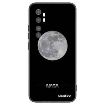 Picasee crna silikonska maskica za Xiaomi Mi Note 10 Lite - Moon Minimal
